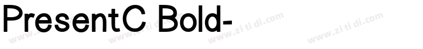 PresentC Bold字体转换